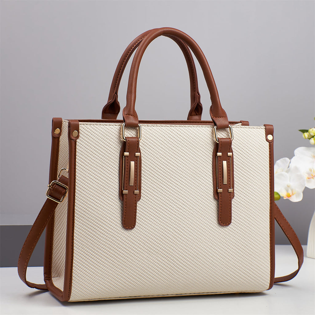Exquisite Luxury Designer Bag - Women's Tote Shoulder Bags High Quality PU Leather Nylon Lining Open Closure Chain Stylish Trendy