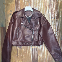 Load image into Gallery viewer, Hong Kong Style Retro Coat Women's Short Spring And Autumn New Casual Pop Motorcycle PU Leather Jacket
