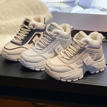 Load image into Gallery viewer, Womens Fleece-Lined High-Top Sporty Casual Warm Cotton Shoes