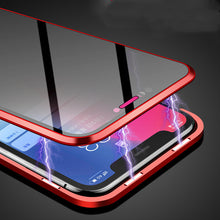 Load image into Gallery viewer, Phone Case Anti-peep Magnetic Protective Shell Magnetic Privacy Glass Case For Phone
