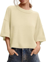 Load image into Gallery viewer, Women's Casual Crew-Neck Lightweight Top