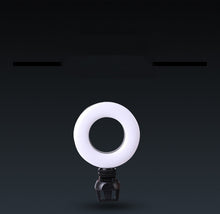 Load image into Gallery viewer, Video Conference 4 Inch Fill Light Computer Live Photography Light  LED Selfie Light USB Powered Round Camera Lamp Dimmable LED Ring Light With Phone Holder