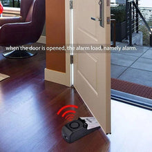 Load image into Gallery viewer, Electronic Burglar Alarm Intelligent Home Security Wedge Door Stop Alarm System Device Hotel Intruder Alert Detection