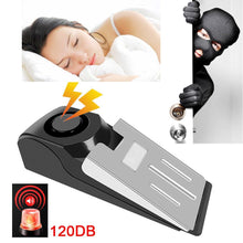 Load image into Gallery viewer, Electronic Burglar Alarm Intelligent Home Security Wedge Door Stop Alarm System Device Hotel Intruder Alert Detection