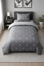 Load image into Gallery viewer, Single Elastic Bed Sheet Duvet Cover Set | Cotton