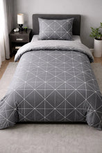 Load image into Gallery viewer, Single Elastic Bed Sheet Duvet Cover Set | Cotton
