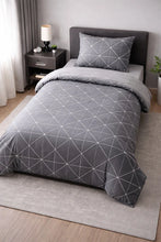 Load image into Gallery viewer, Single Elastic Bed Sheet Duvet Cover Set | Cotton