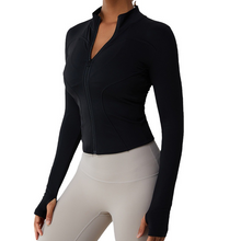 Load image into Gallery viewer, Fleece-Lined Yoga Jacket