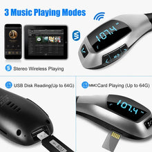 Load image into Gallery viewer, Car FM Wireless Transmitter USB Charge Hands-free Call MP3 Player