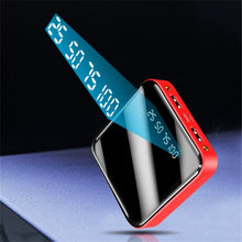 Load image into Gallery viewer, Mini Power Bank 20000 MAh Portable Mirror Digital Display Power Bank