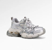 Load image into Gallery viewer, Silver Designer Dad-style Athletic Casual Shoes