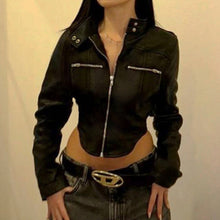 Load image into Gallery viewer, New Stand-up Collar Slim Fit Short Zipper Jacket
