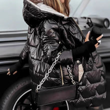 Load image into Gallery viewer, Hooded Cotton-Padded Jacket With Three Zippers