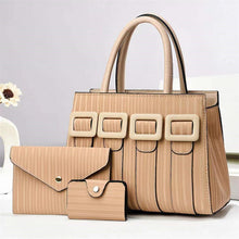 Load image into Gallery viewer, Three-Piece Sets Large Capacity Tote Woman Handbag