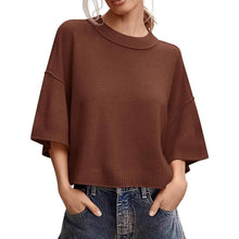 Load image into Gallery viewer, Women's Casual Crew-Neck Lightweight Top