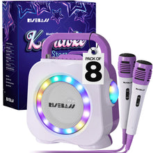 Load image into Gallery viewer, Karaoke Machine for Kids - Bluetooth Speaker with 2 Microphone - Portable Kids Karaoke Machine for Girls and Boys - Birthday Gift for Girls and Boys Ages 2 Years Old and Up.