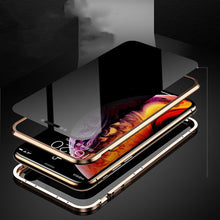 Load image into Gallery viewer, Phone Case Anti-peep Magnetic Protective Shell Magnetic Privacy Glass Case For Phone