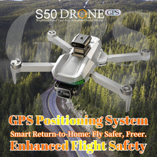 Load image into Gallery viewer, S50 PRO GPS Drone With 2 Batteries, 4.5-inch Large Screen Remote, Real-Time HD Camera, Obstacle Avoidance, Extended Flight Time