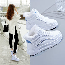Load image into Gallery viewer, Fleece-lined High-top Insulated Casual Cotton Shoes