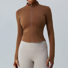 Load image into Gallery viewer, Fleece-Lined Yoga Jacket