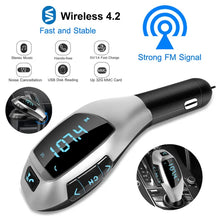 Load image into Gallery viewer, Car FM Wireless Transmitter USB Charge Hands-free Call MP3 Player