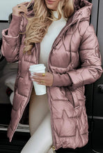 Load image into Gallery viewer, Hooded Cotton-Padded Jacket With Three Zippers