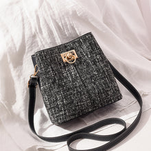 Load image into Gallery viewer, New Fashion Texture Bucket Bag - Foreign Gas Large Capacity Single Shoulder Diagonally Slant Color Bucket Bag