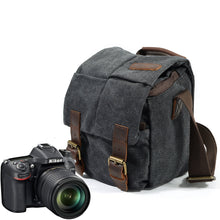 Load image into Gallery viewer, One-shoulder retro camera bag waterproof camera bag
