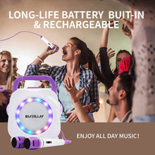 Load image into Gallery viewer, Karaoke Machine for Kids - Bluetooth Speaker with 2 Microphone - Portable Kids Karaoke Machine for Girls and Boys - Birthday Gift for Girls and Boys Ages 2 Years Old and Up.