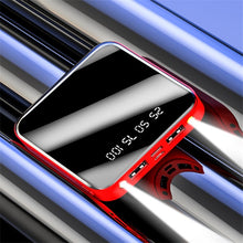 Load image into Gallery viewer, Mini Power Bank 20000 MAh Portable Mirror Digital Display Power Bank