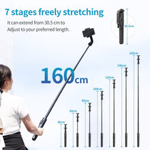Load image into Gallery viewer, SK 03 Smartphone Selfie Stick 10M Wireless Bluetooth Control 1.5m Vertical Tripod For Camera