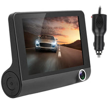 Load image into Gallery viewer, 1296P Car DVR Dash Camera 4In 3 Lens Vehicle Driving Recorder Seamless Recording