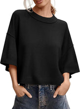 Load image into Gallery viewer, Women's Casual Crew-Neck Lightweight Top