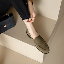 Load image into Gallery viewer, New Autumn Womens Shoes Chunky-heelLowheel Lowop Flats