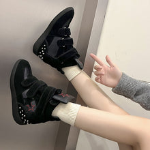 Load image into Gallery viewer, Womens Hidden-Heel, Thick-Soled Casual High-Top Shoes