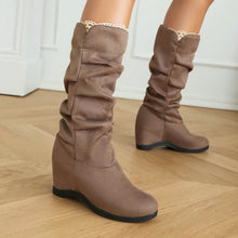 Load image into Gallery viewer, Women's Suede Fabric Platform High-top Boots