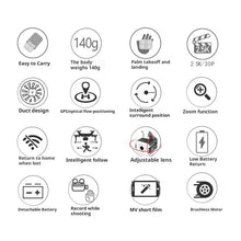 Load image into Gallery viewer, HD 4K Aerial Photography AIR Neo Mini Selfie Camera Remote Control