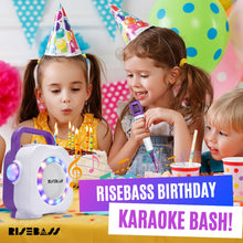 Load image into Gallery viewer, Karaoke Machine for Kids - Bluetooth Speaker with 2 Microphone - Portable Kids Karaoke Machine for Girls and Boys - Birthday Gift for Girls and Boys Ages 2 Years Old and Up.
