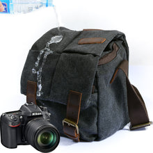 Load image into Gallery viewer, One-shoulder retro camera bag waterproof camera bag