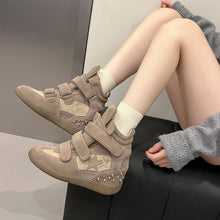 Load image into Gallery viewer, Womens Hidden-Heel, Thick-Soled Casual High-Top Shoes