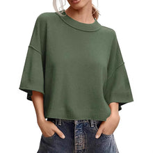 Load image into Gallery viewer, Women's Casual Crew-Neck Lightweight Top