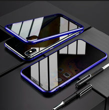 Load image into Gallery viewer, Phone Case Anti-peep Magnetic Protective Shell Magnetic Privacy Glass Case For Phone