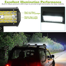 Load image into Gallery viewer, 7in LED Light Bar 120W 12000LM LED Work Light Pods Offroad Driving Lights IP67 Waterproof Fog Light Spot Flood Beam For Jeep Trailer Truck Bus Boat