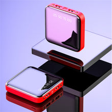 Load image into Gallery viewer, Mini Power Bank 20000 MAh Portable Mirror Digital Display Power Bank