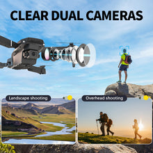 Load image into Gallery viewer, E88 Dual Camera Drone, WiFi FPV Double Folding RC Quadcopter Altitude Hold, Remote Control Toy For Beginners, Ideal Men's Gift For Outdoor Fun, Great For Christmas, Halloween, And Thanksgiving