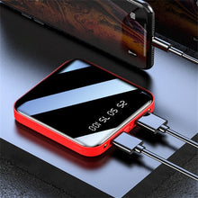 Load image into Gallery viewer, Mini Power Bank 20000 MAh Portable Mirror Digital Display Power Bank