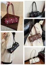 Load image into Gallery viewer, Cylindrical Women's Bag With Pendant