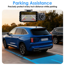 Load image into Gallery viewer, WiFi FHD 1080P 3 Channel Car Dash Cam Front Rear Inside With 32G MMC Card Motion Detection Loop Recording Infrared Night Vision Surveillance Car Camera With App Control