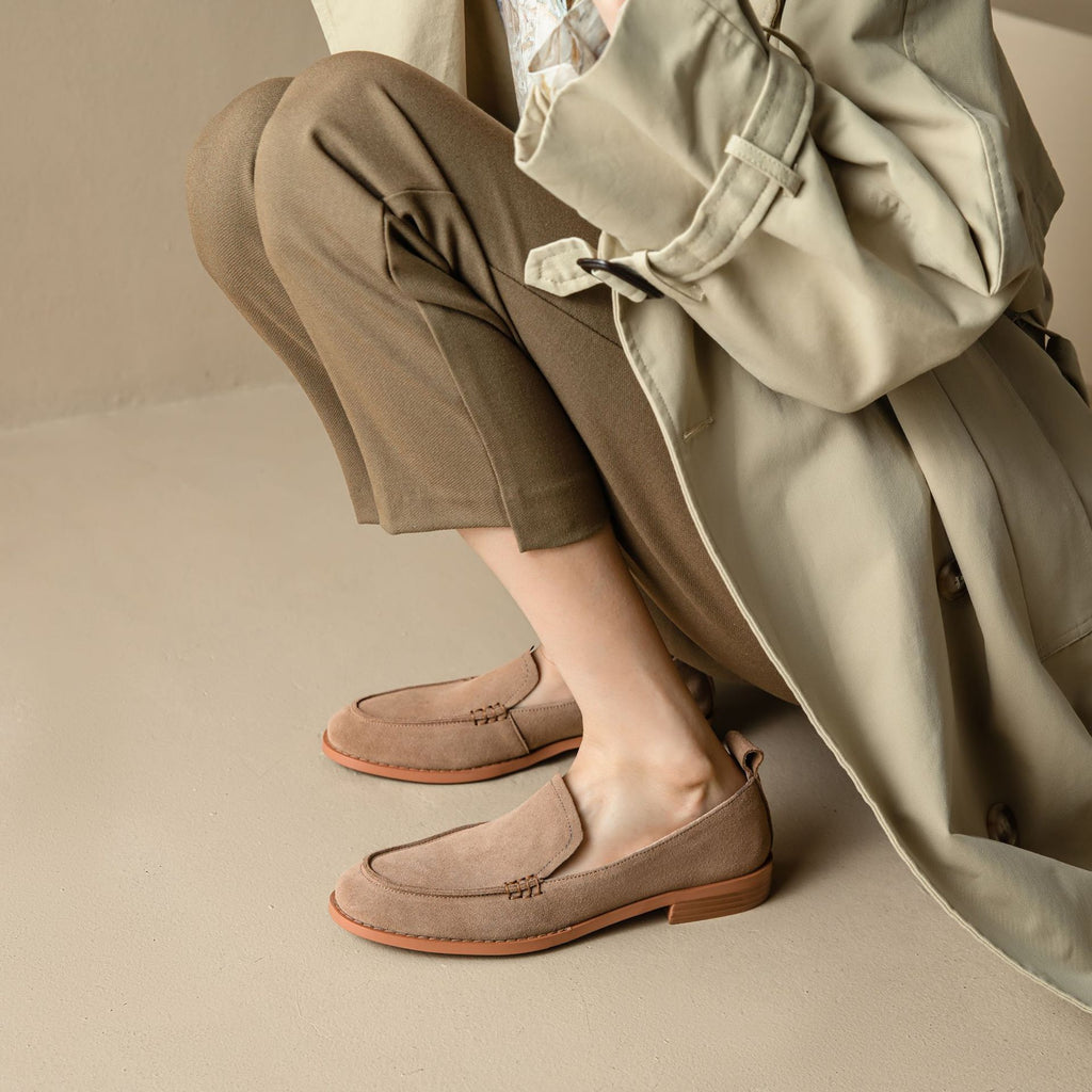 New Autumn Womens Shoes Chunky-heelLowheel Lowop Flats