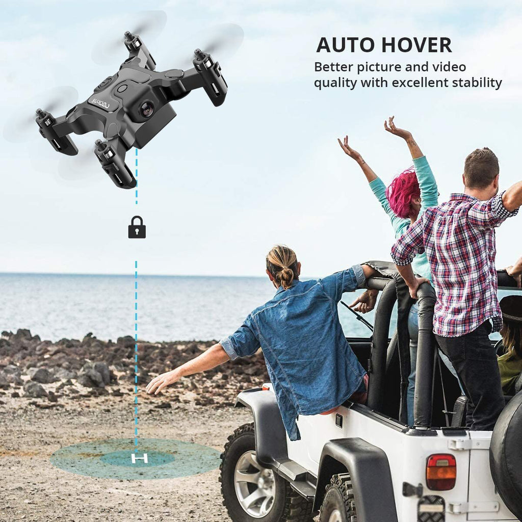 DE  V2 Mini Drone Selfie WIFI FPV With HD Camera Foldable Arm RC Quadcopter Toy